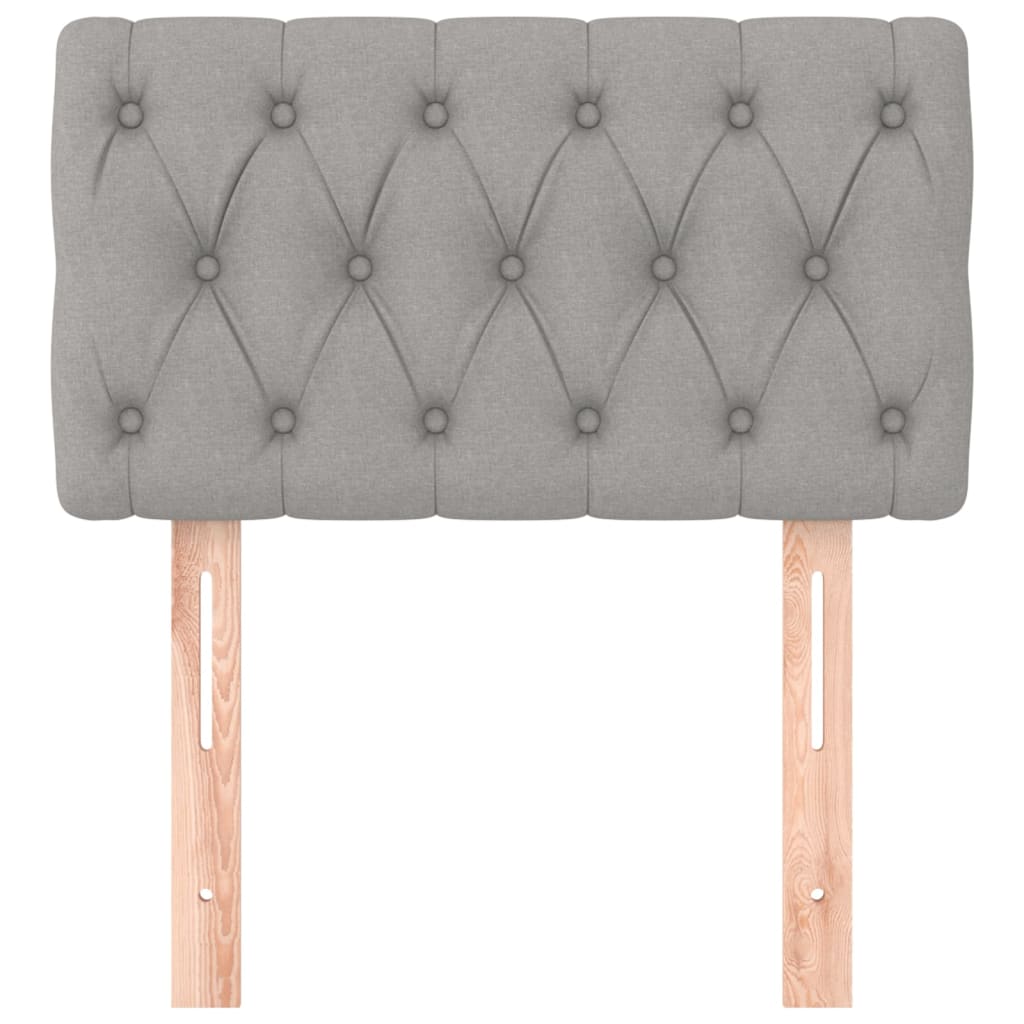Tête de lit Gris clair 80x7x78/88 cm Tissu - XIOS