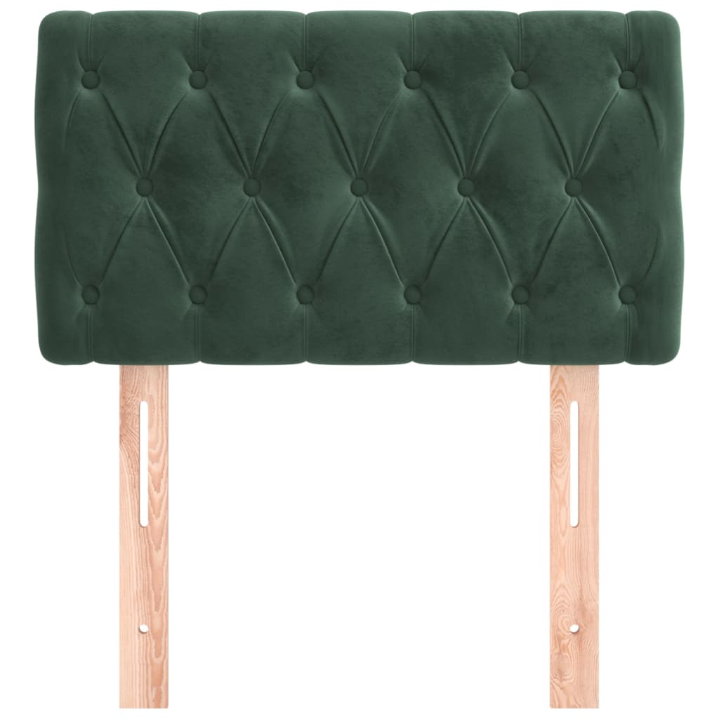 Tête de lit Vert foncé 80x7x78/88 cm Velours - XIOS