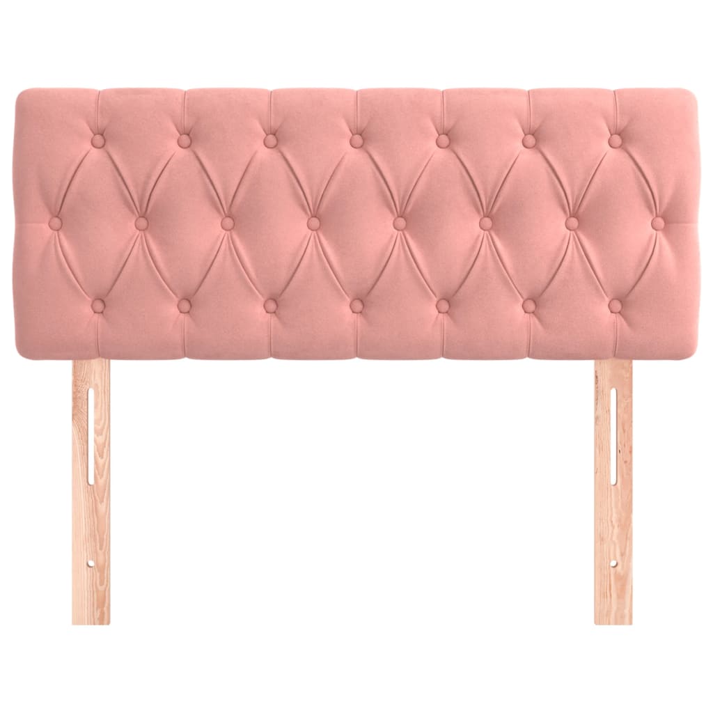 Tête de lit Rose 90x7x78/88 cm Velours - XIOS