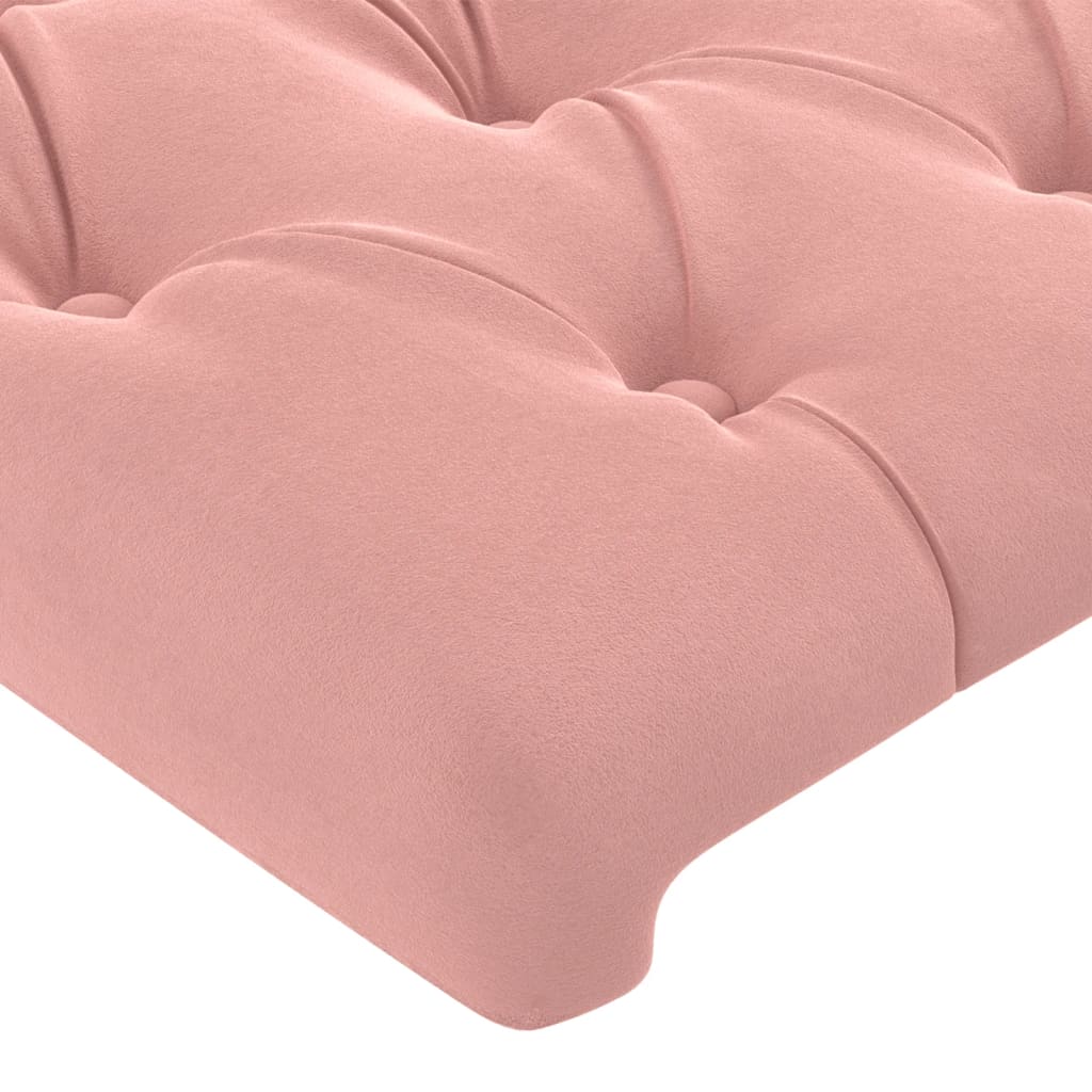 Tête de lit Rose 90x7x78/88 cm Velours - XIOS