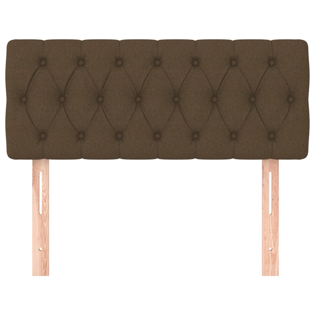 Tête de lit Marron Foncé 100x7x78/88 cm Tissu - XIOS