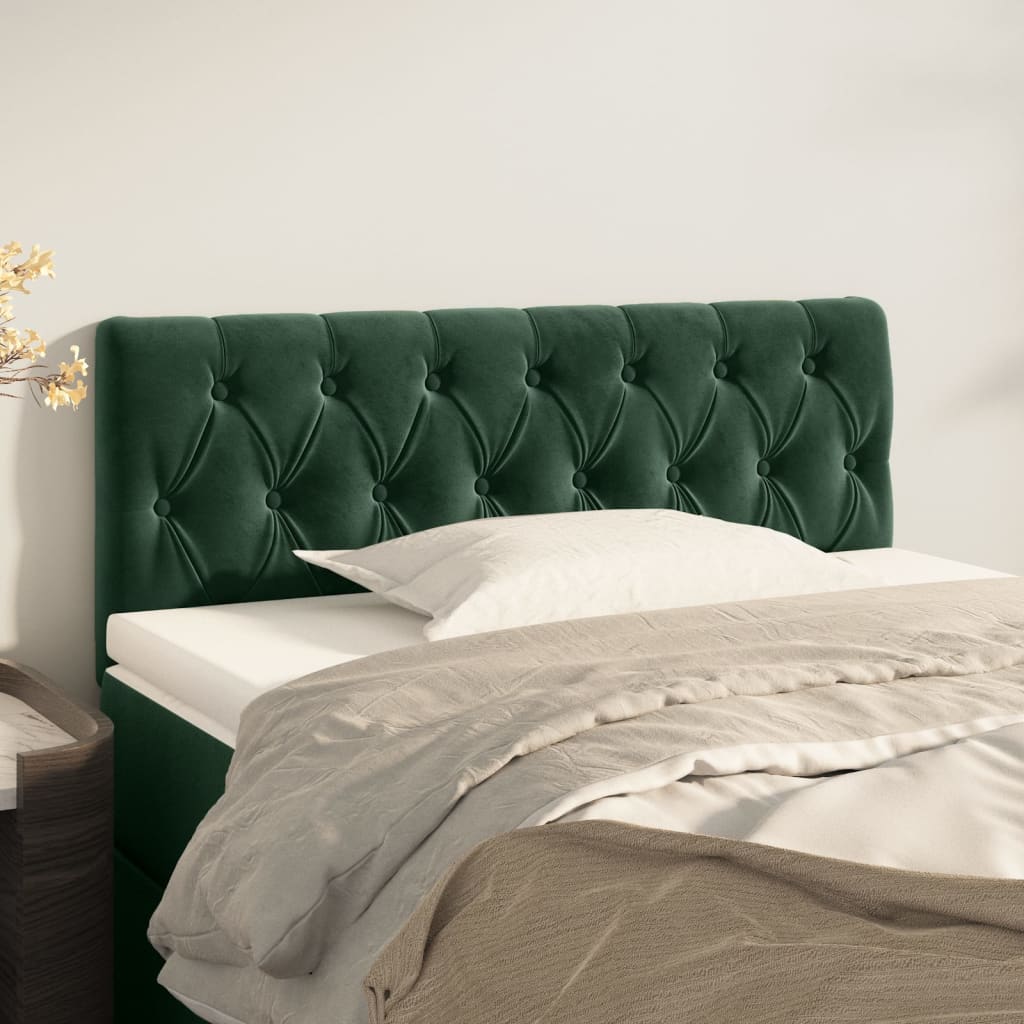 Tête de lit Vert foncé 100x7x78/88 cm Velours - XIOS