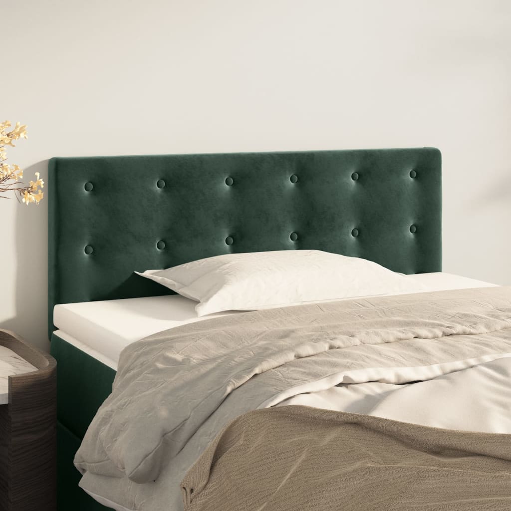 Tête de lit Vert foncé 80x5x78/88 cm Velours - XIOS