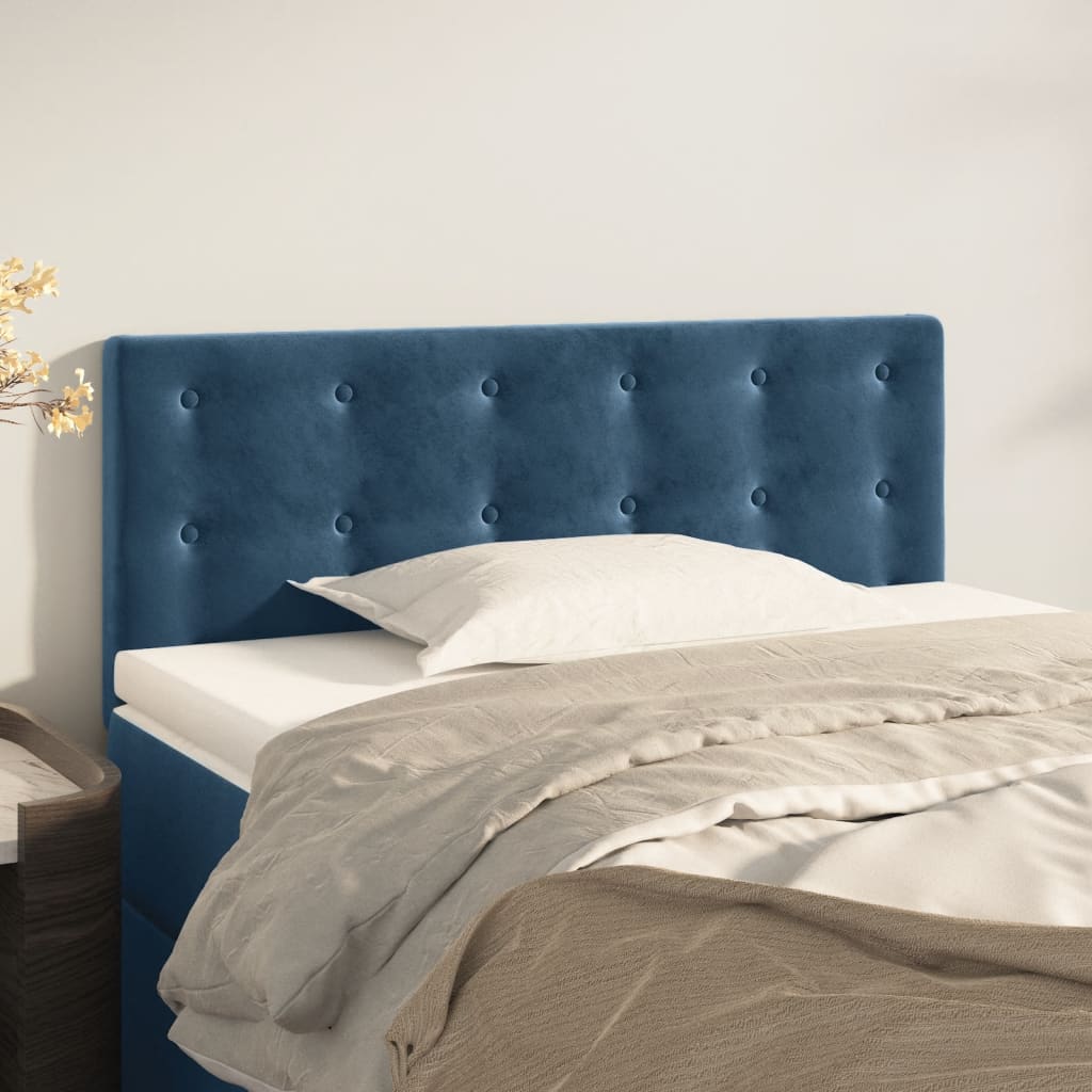 Tête de lit Bleu foncé 90x5x78/88 cm Velours Têtes et pieds de lit vidaXL
