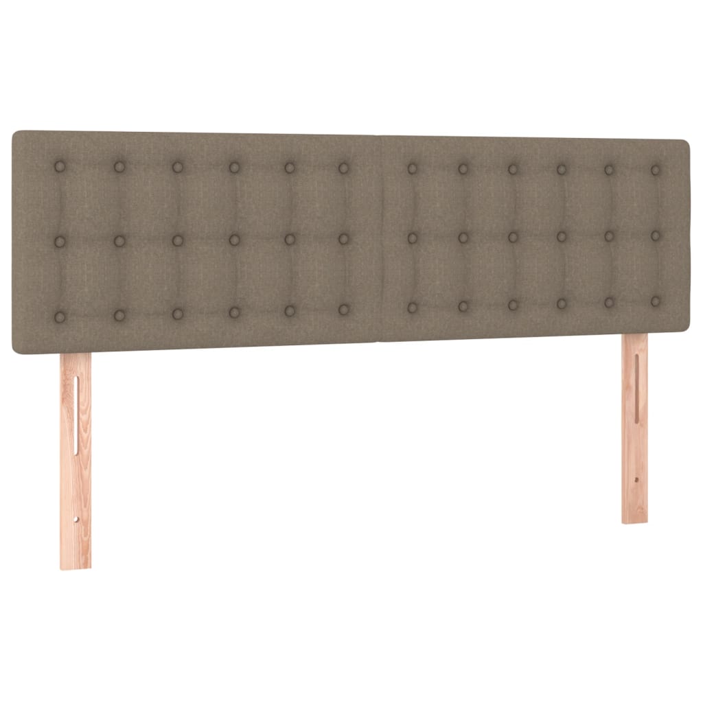 Têtes de lit 2 pcs Taupe 72x5x78/88 cm Tissu - XIOS