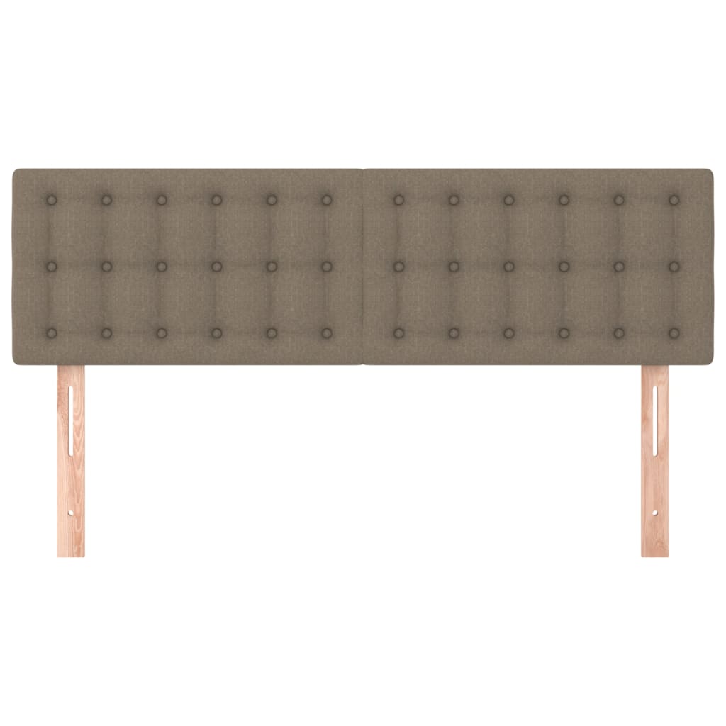 Têtes de lit 2 pcs Taupe 72x5x78/88 cm Tissu - XIOS