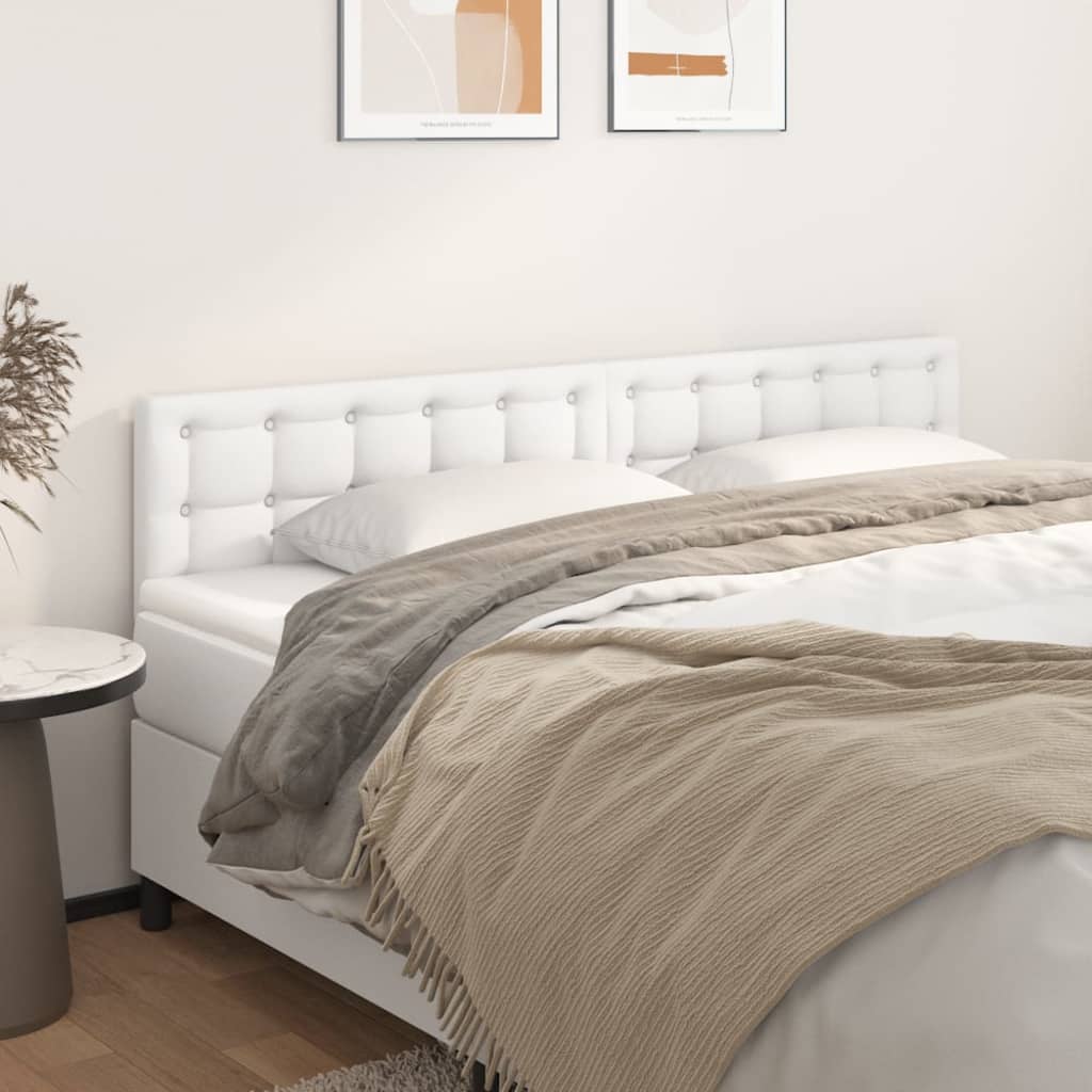 Têtes de lit Blanc 160x5x78/88 cm Similicuir - XIOS