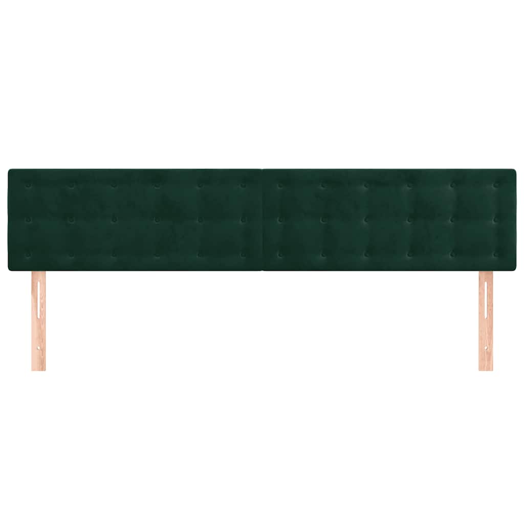 Têtes de lit Vert foncé 180x5x78/88 cm Velours - XIOS