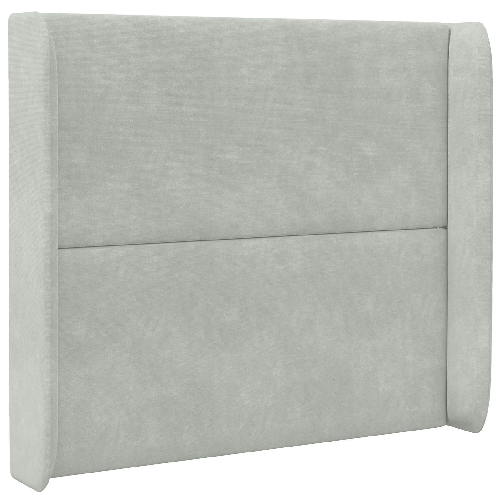 Oreille de tête de lit Gris clair 80 x 16 x 4 cm Velours - XIOS