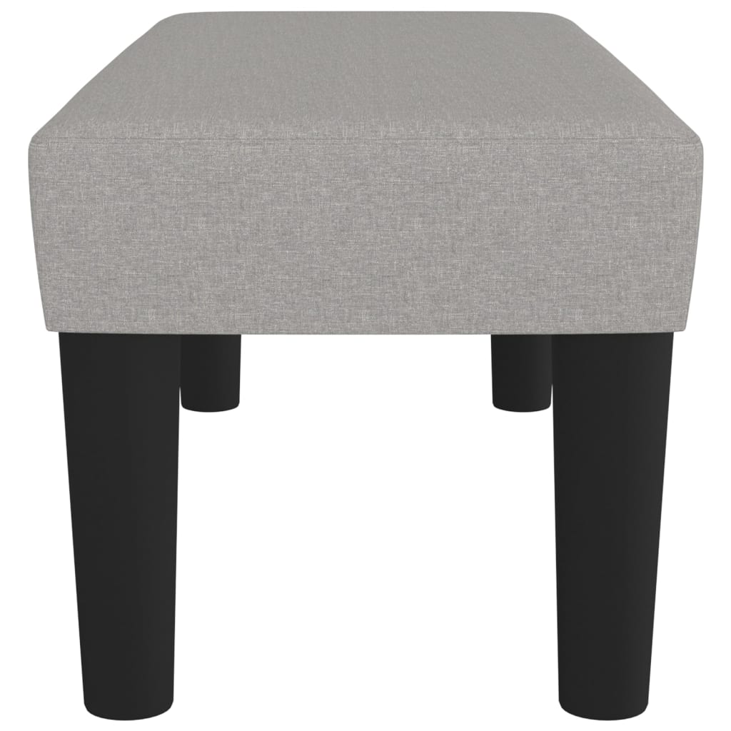 Banc Gris clair 70x30x30 cm Tissu - XIOS