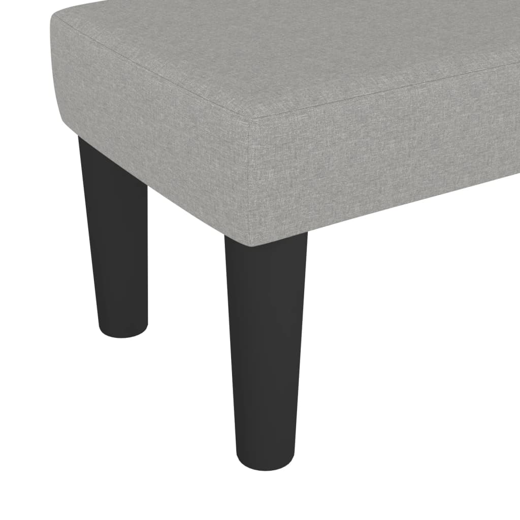 Banc Gris clair 70x30x30 cm Tissu - XIOS