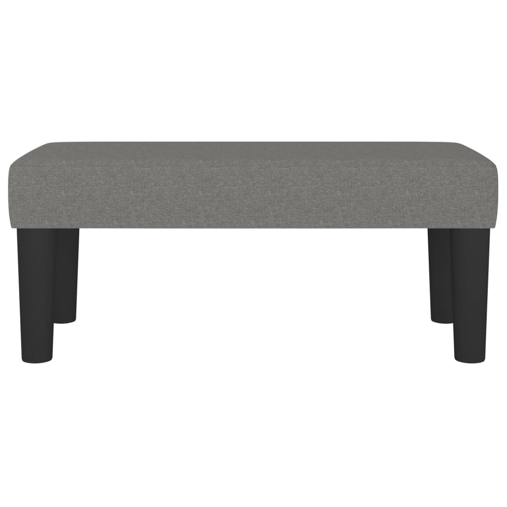 Banc Gris foncé 70x30x30 cm Tissu - XIOS
