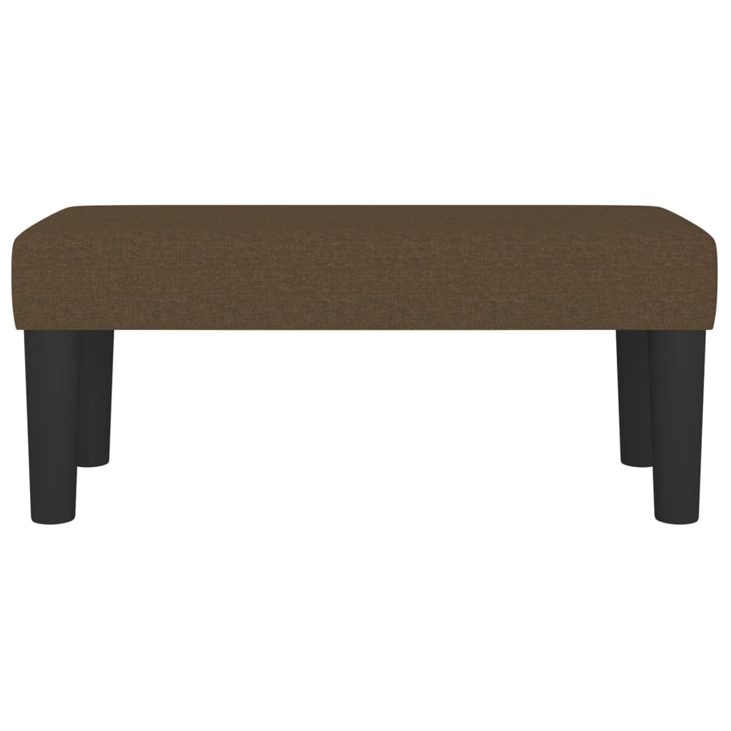 Banc Marron foncé 70x30x30 cm Tissu - XIOS