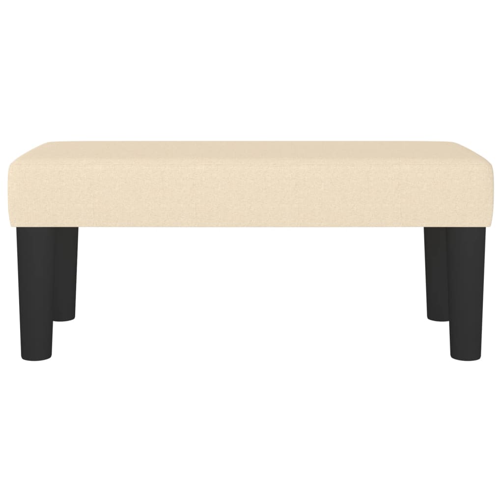 Banc Crème 70x30x30 cm Tissu - XIOS
