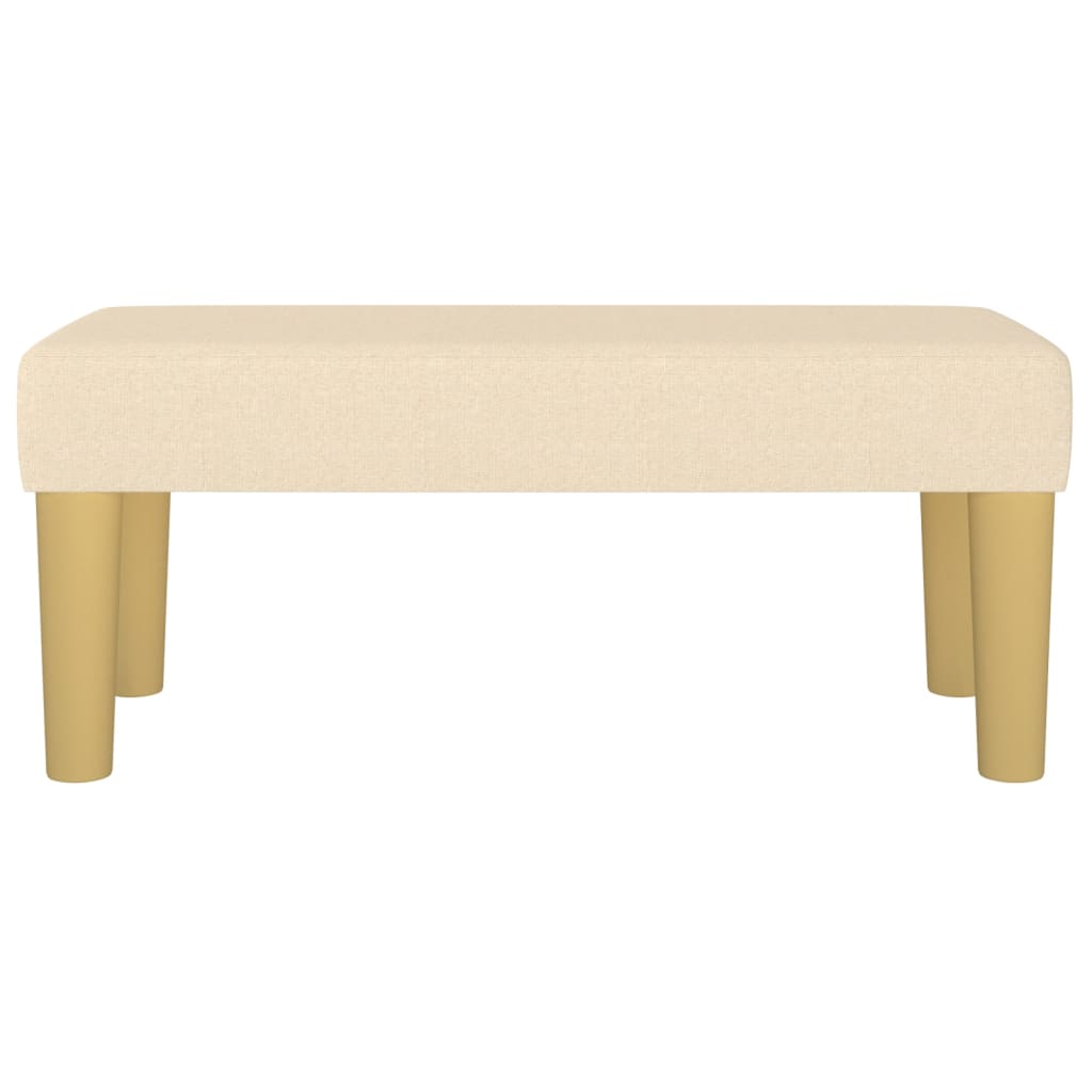 Banc Crème 70x30x30 cm Tissu - XIOS