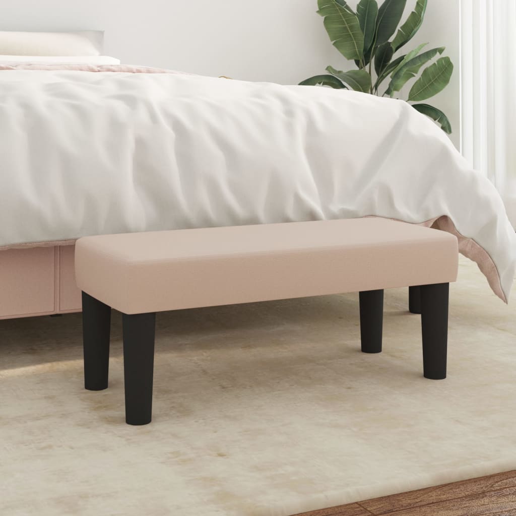 Banc Cappuccino 70x30x30 cm Similicuir - XIOS