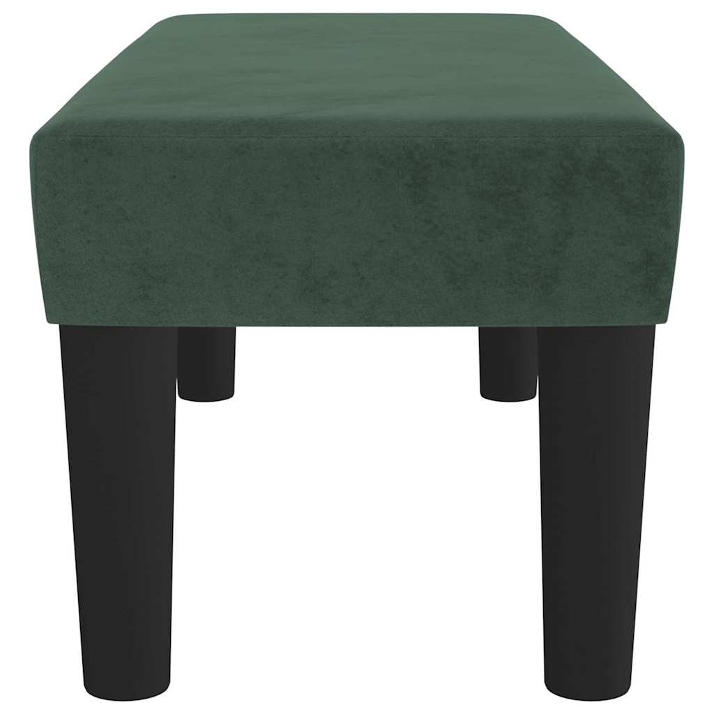 Banc Vert foncé 70x30x30 cm Velours - XIOS