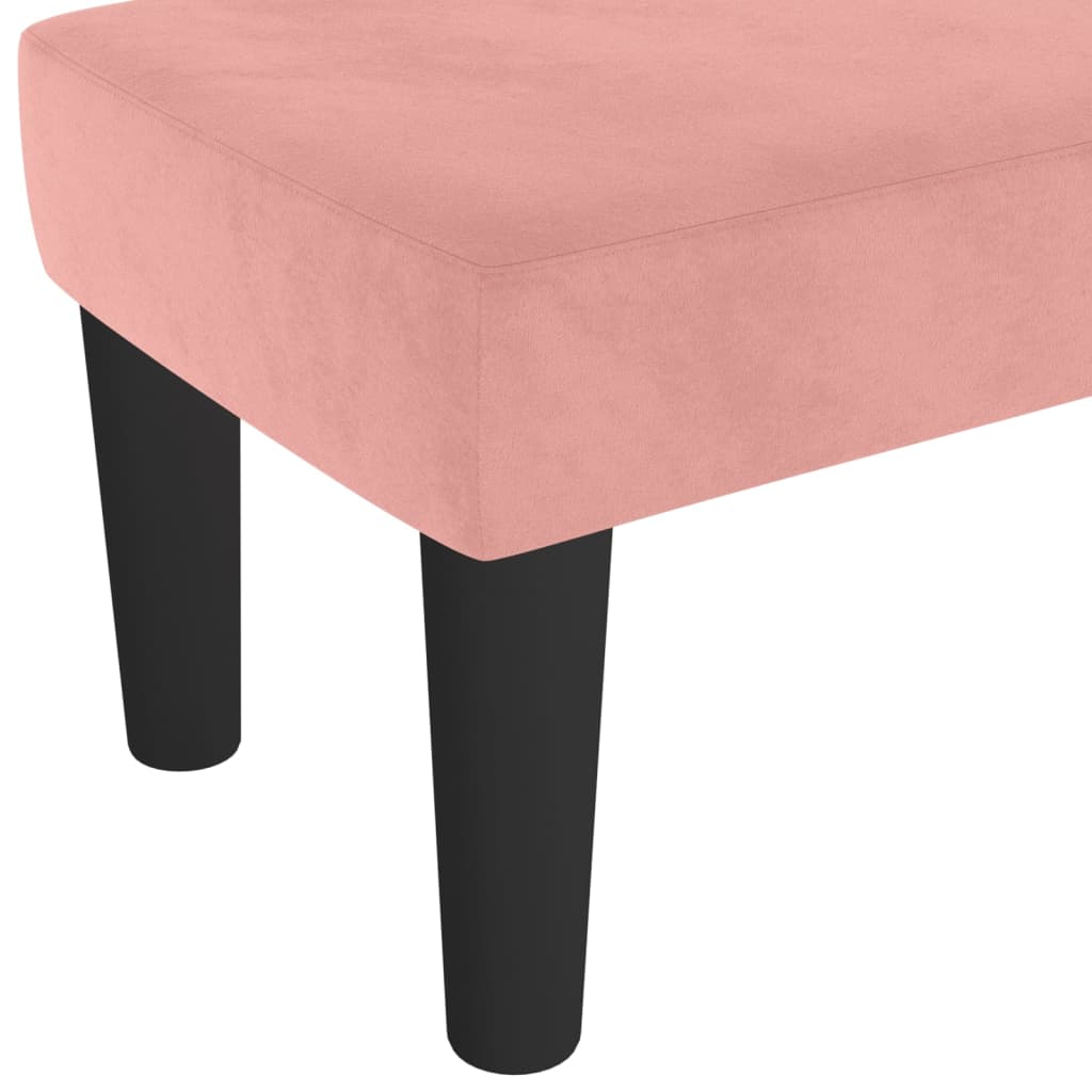Banc Rose 70x30x30 cm Velours - XIOS