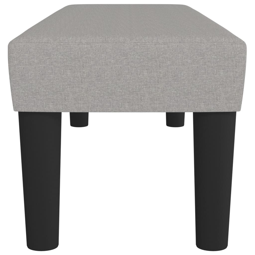 Banc Gris clair 100x30x30 cm Tissu - XIOS