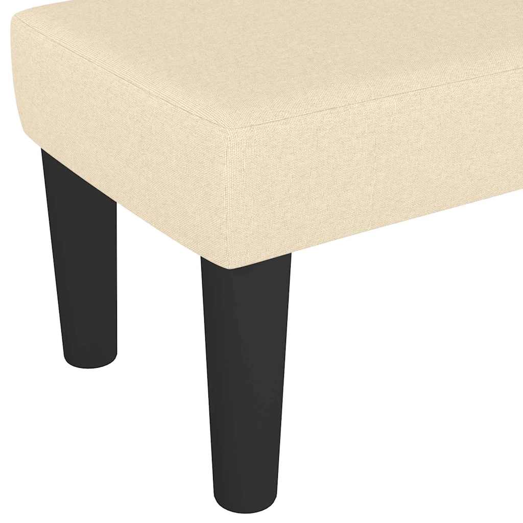 Banc Crème 100x30x30 cm Tissu - XIOS