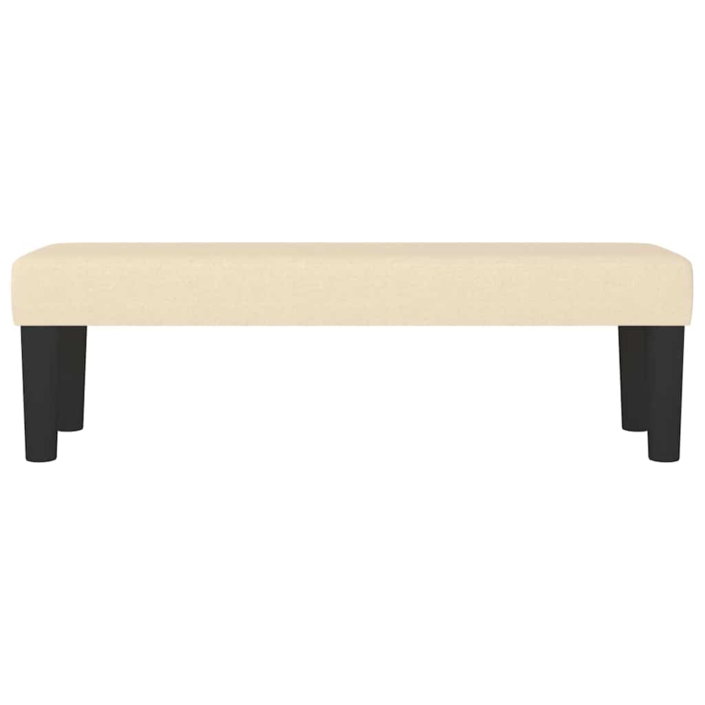 Banc Crème 100x30x30 cm Tissu - XIOS