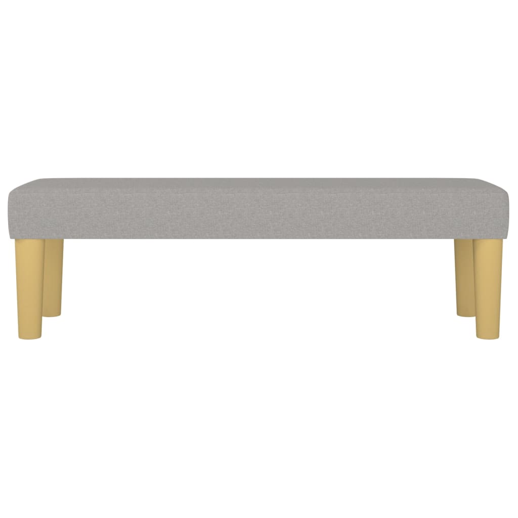 Banc Gris clair 100x30x30 cm Tissu - XIOS