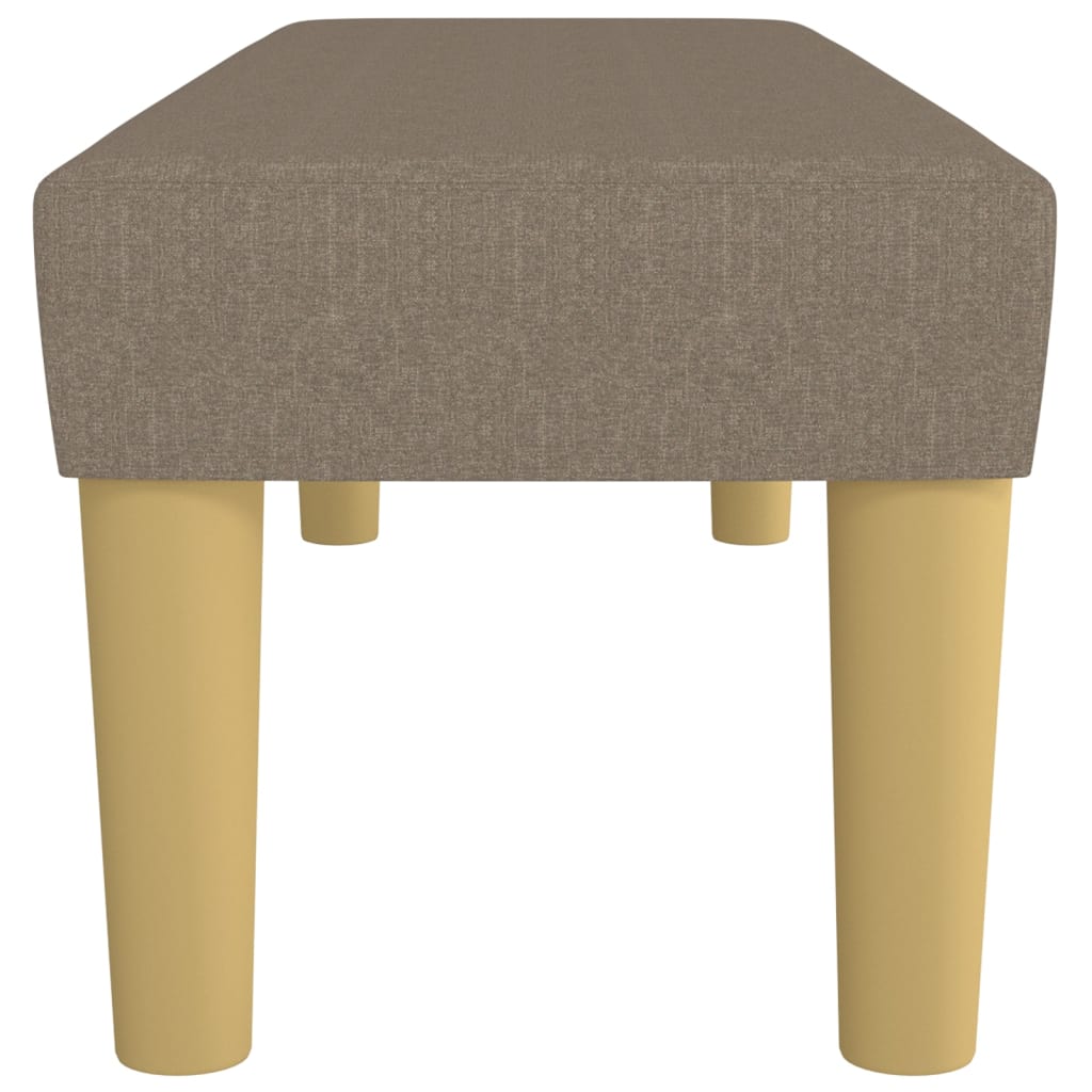 Banc Taupe 100x30x30 cm Tissu - XIOS