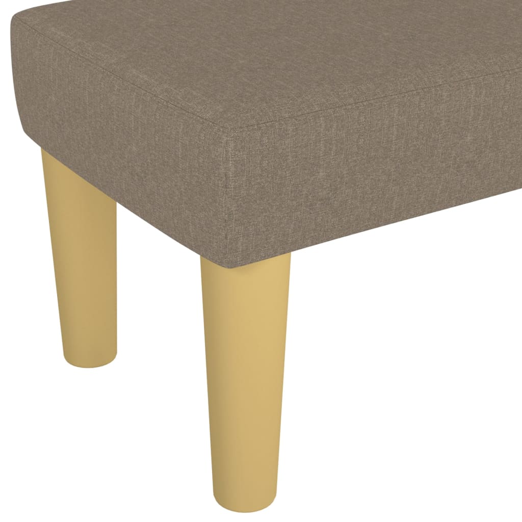 Banc Taupe 100x30x30 cm Tissu - XIOS