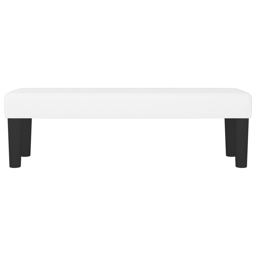Banc Blanc 100x30x30 cm Similicuir - XIOS