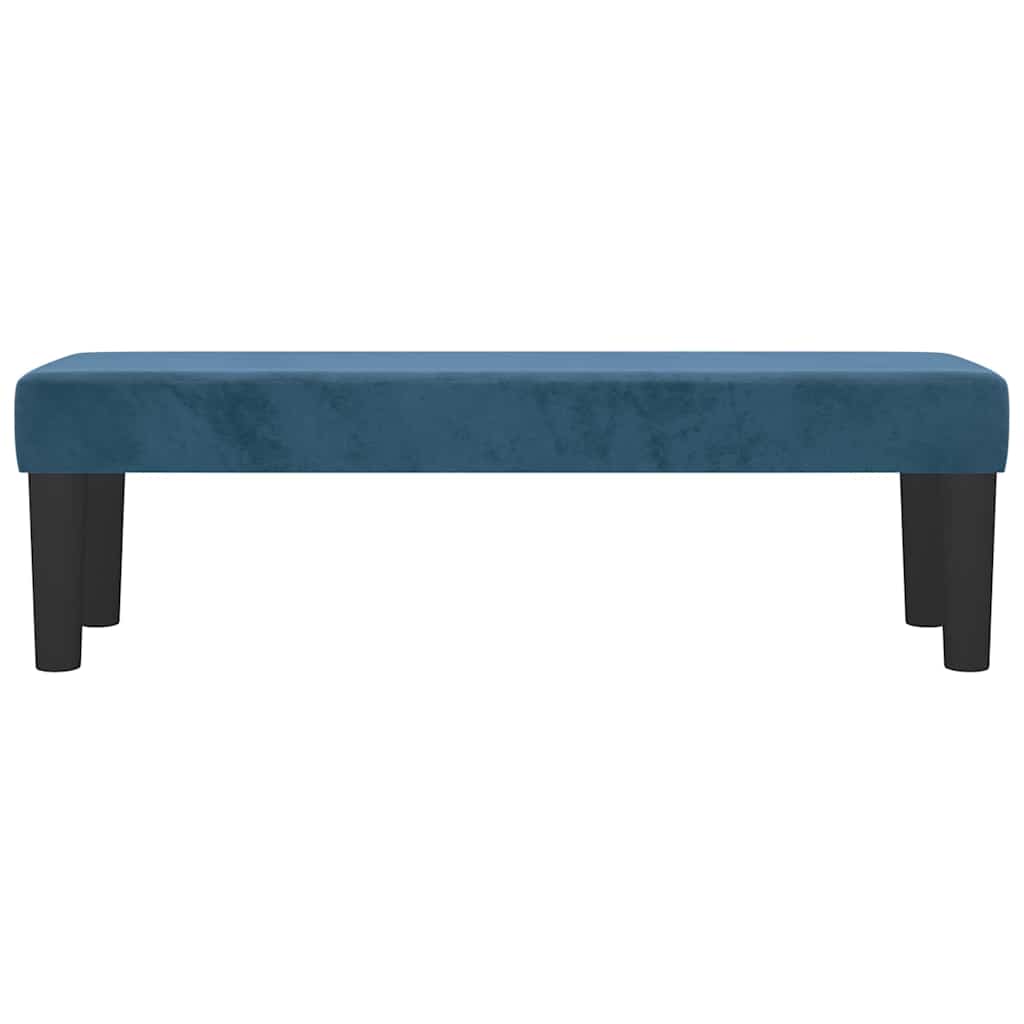 Banc Bleu foncé 100x30x30 cm Velours - XIOS