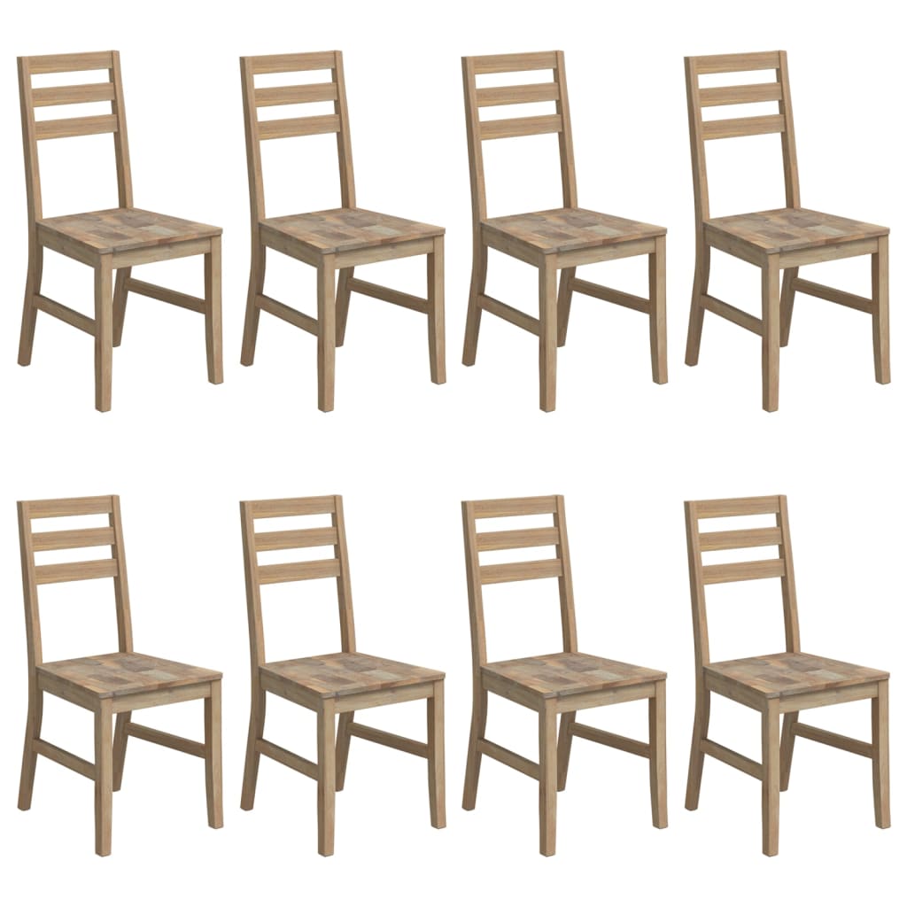 Chaises à manger lot de 8 Bois d'acacia massif - XIOS