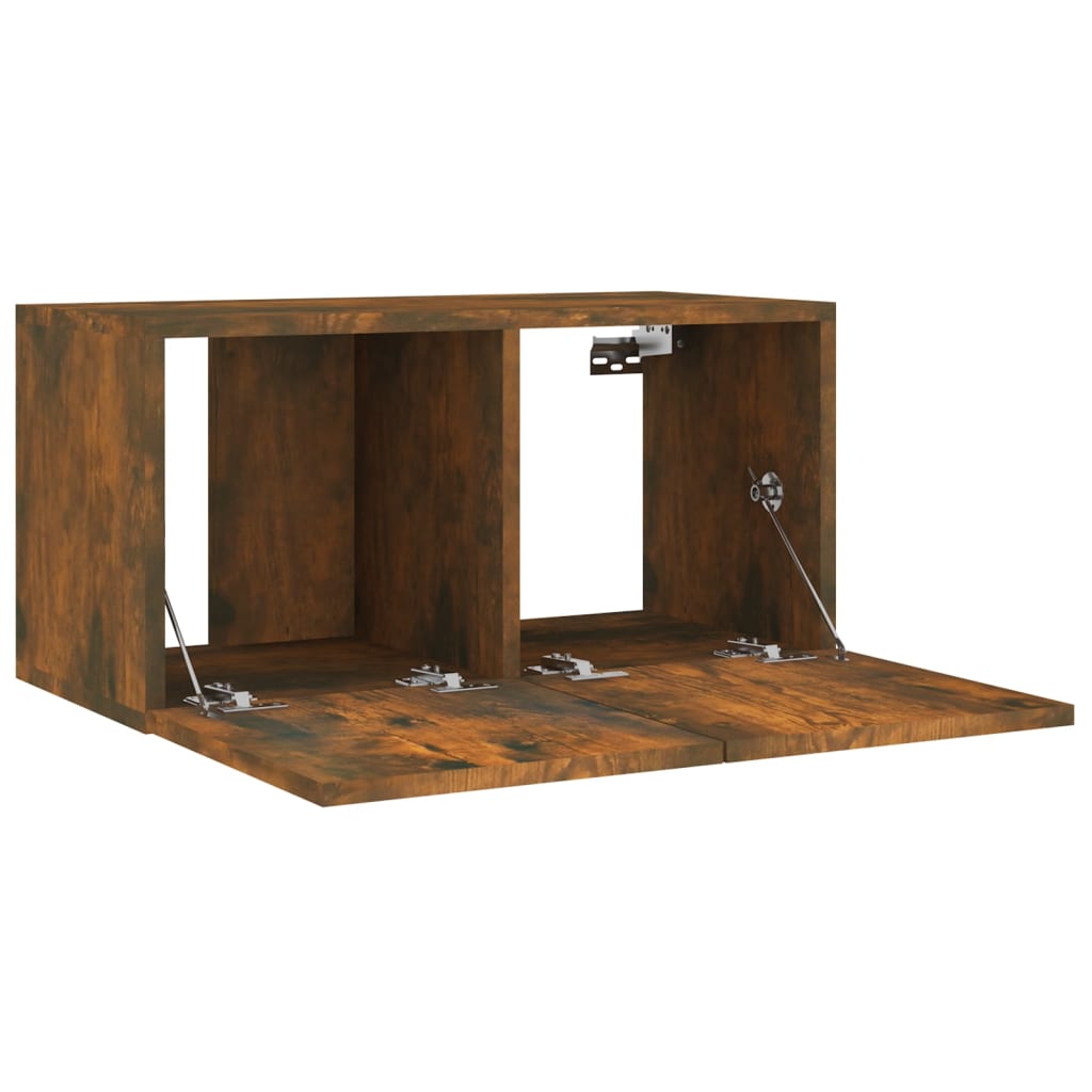 Ensemble de meubles TV 4 pcs Chêne fumé Bois d'ingénierie - XIOS