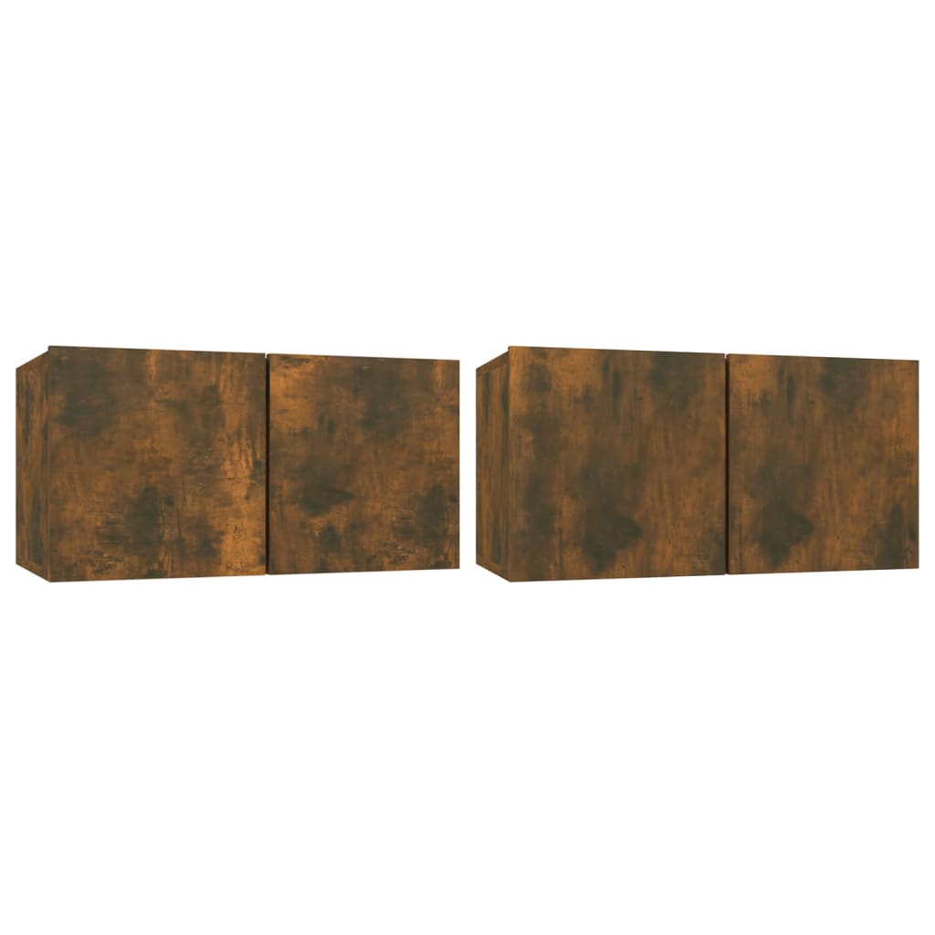 Ensemble de meubles TV 5 pcs Chêne fumé Bois d'ingénierie - XIOS