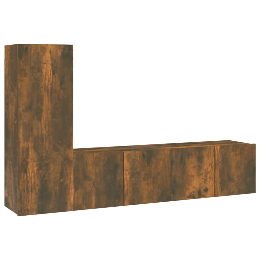 Ensemble de meubles TV 3 pcs Chêne fumé Bois d'ingénierie - XIOS