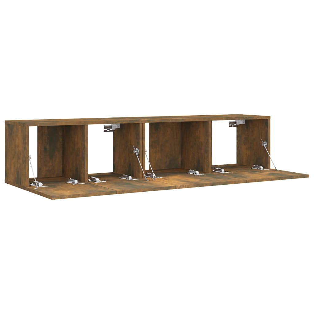 Ensemble de meubles TV 2 pcs Chêne fumé Bois d'ingénierie - XIOS