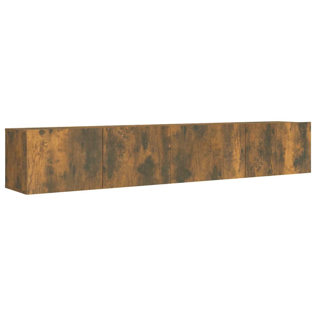 Ensemble de meubles TV 2 pcs Chêne fumé Bois d'ingénierie - XIOS