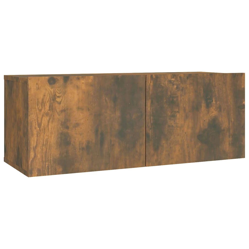 Ensemble de meubles TV 2 pcs Chêne fumé Bois d'ingénierie - XIOS