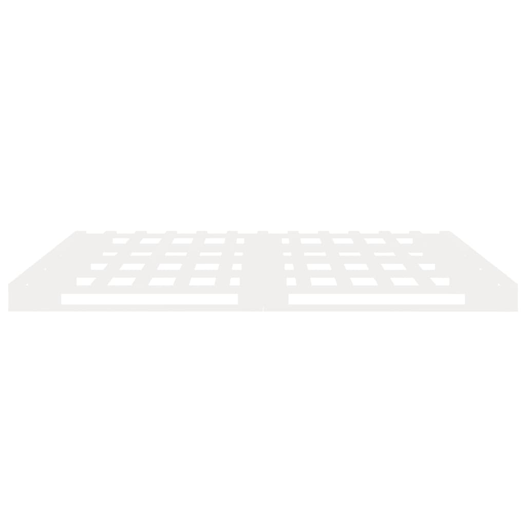 Cadre de lit sans matelas blanc 120x200 cm bois de pin massif - XIOS