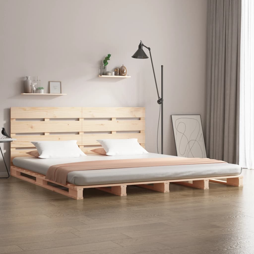Cadre de lit sans matelas 160x200 cm bois massif de pin - XIOS