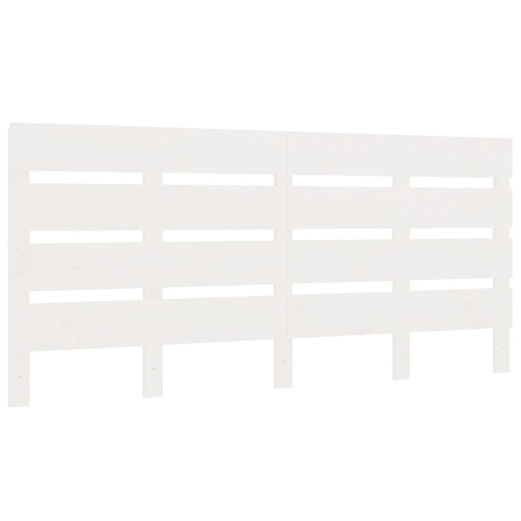 Cadre de lit sans matelas blanc 160x200 cm bois de pin massif - XIOS