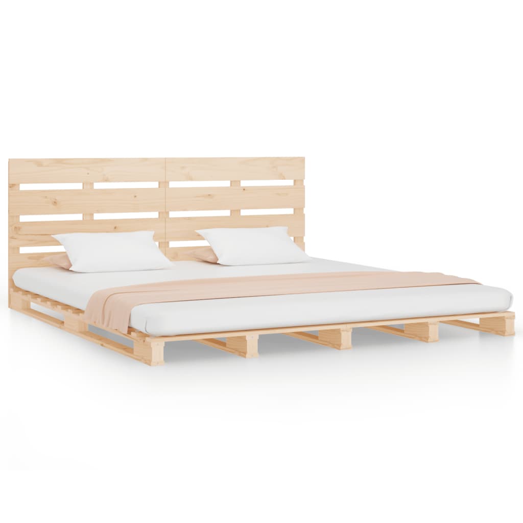 Cadre de lit sans matelas 200x200 cm bois massif de pin - XIOS