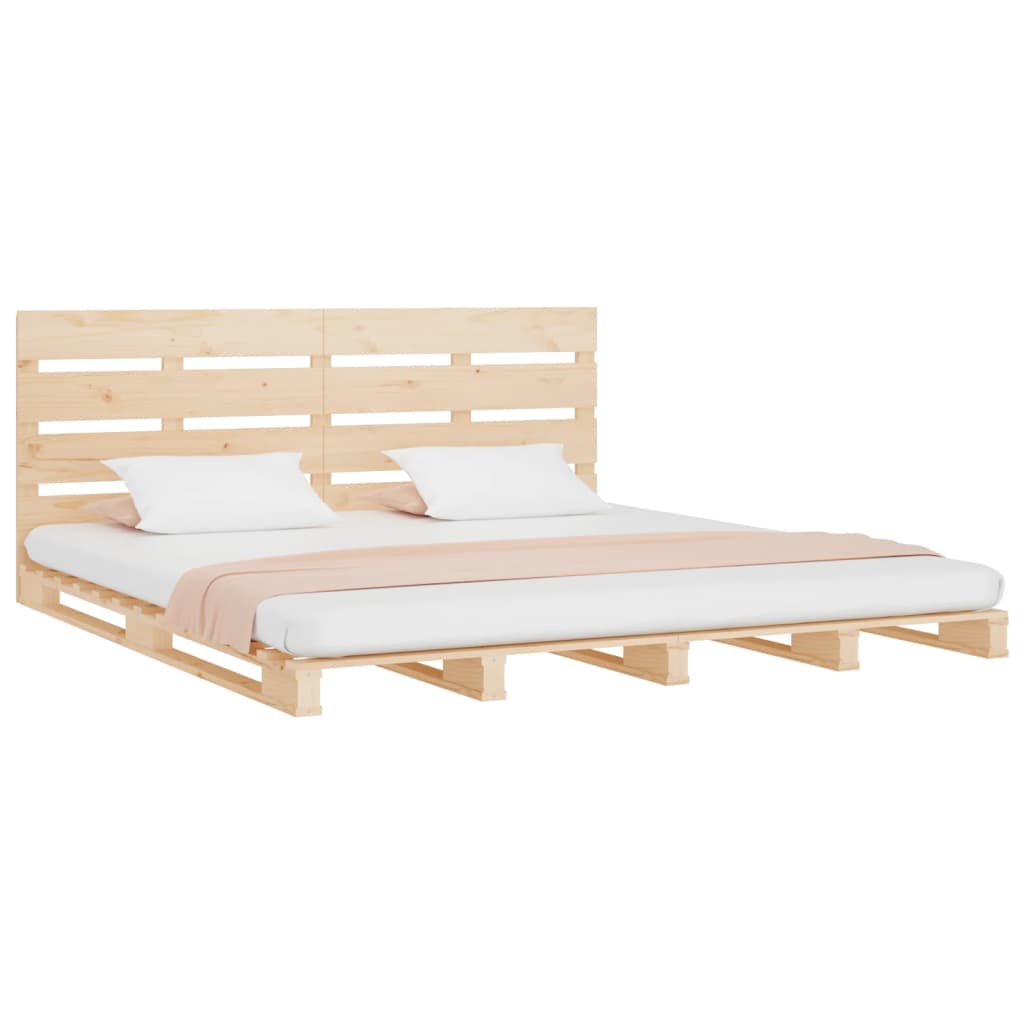 Cadre de lit sans matelas 200x200 cm bois massif de pin - XIOS