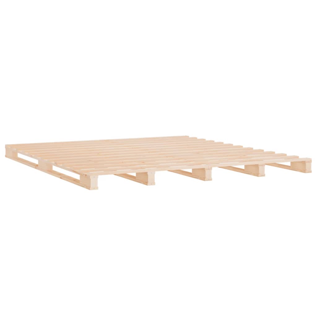 Cadre de lit sans matelas 200x200 cm bois massif de pin - XIOS