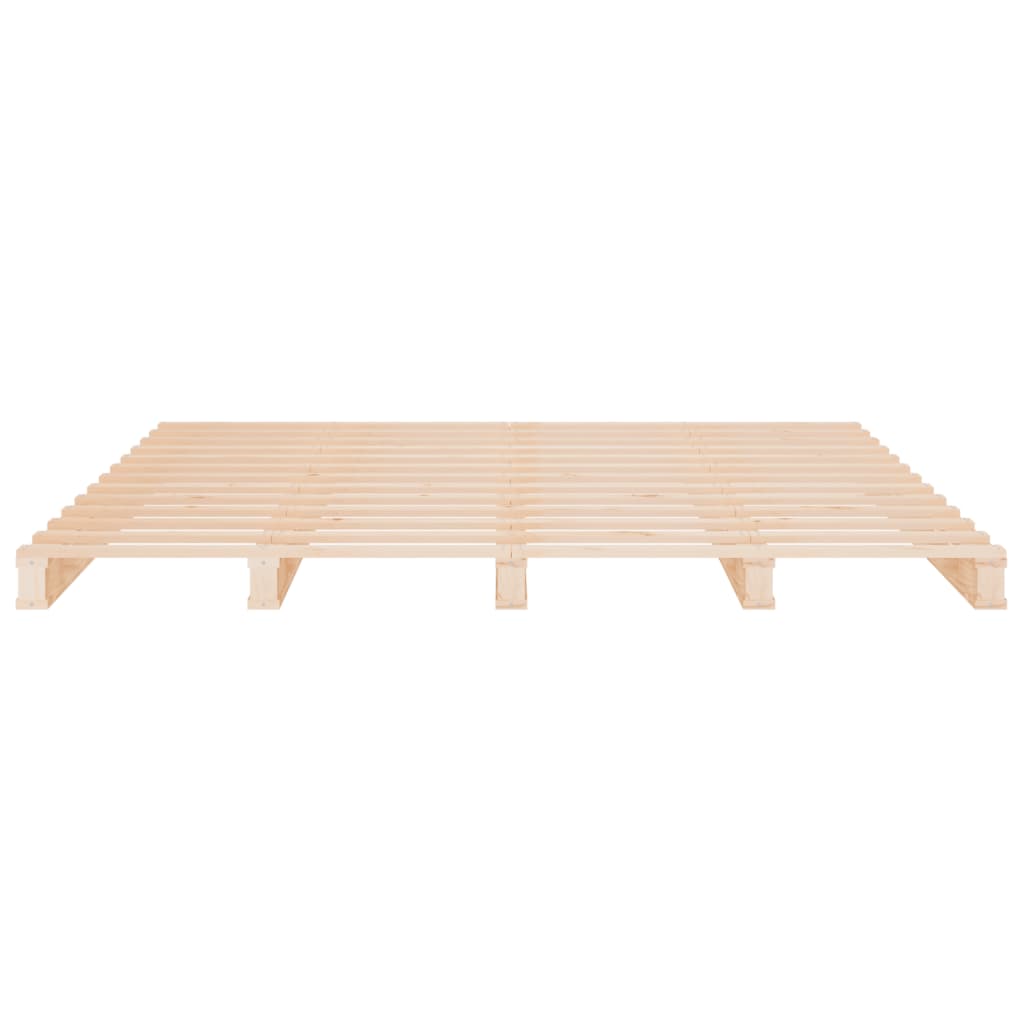Cadre de lit sans matelas 200x200 cm bois massif de pin - XIOS