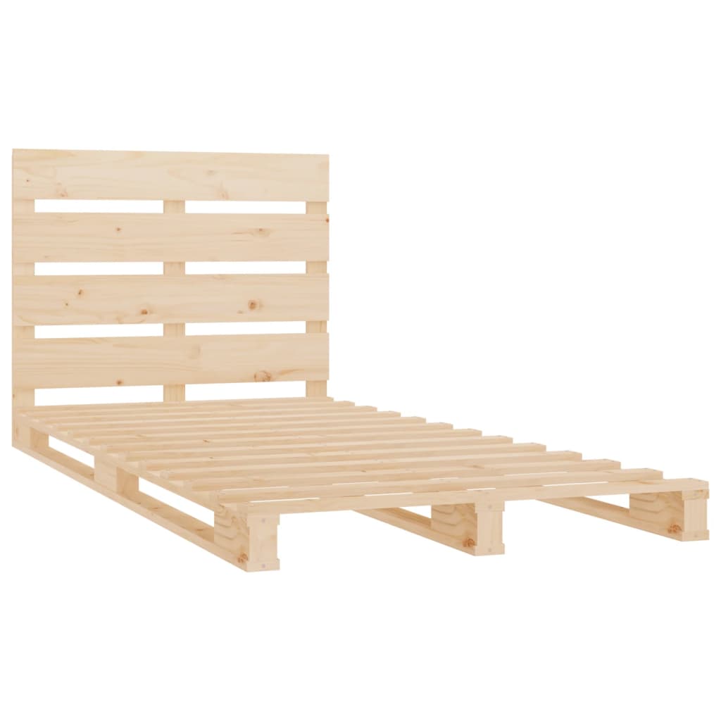 Cadre de lit sans matelas 75x190 cm bois de pin massif - XIOS