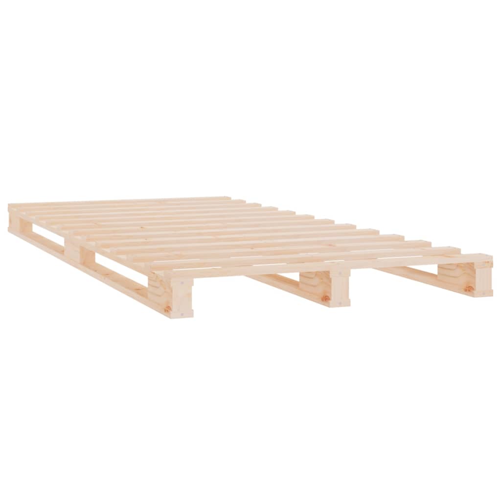 Cadre de lit sans matelas 75x190 cm bois de pin massif - XIOS