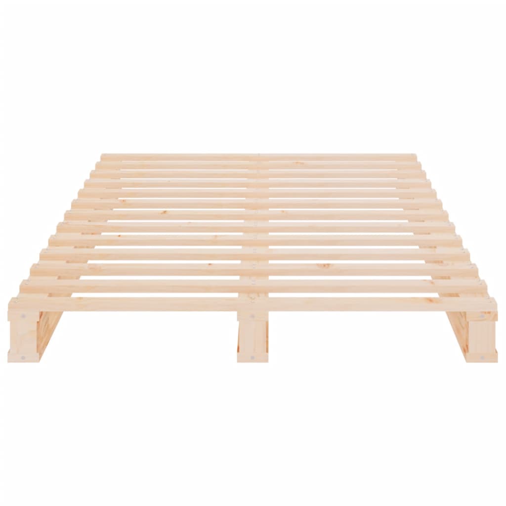 Cadre de lit sans matelas 75x190 cm bois de pin massif - XIOS