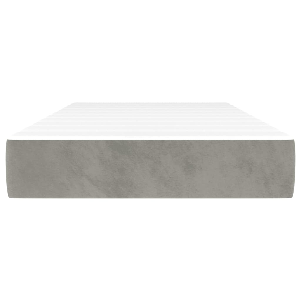 Matelas de lit à ressorts ensachés Gris clair 80x200x20 cm - XIOS