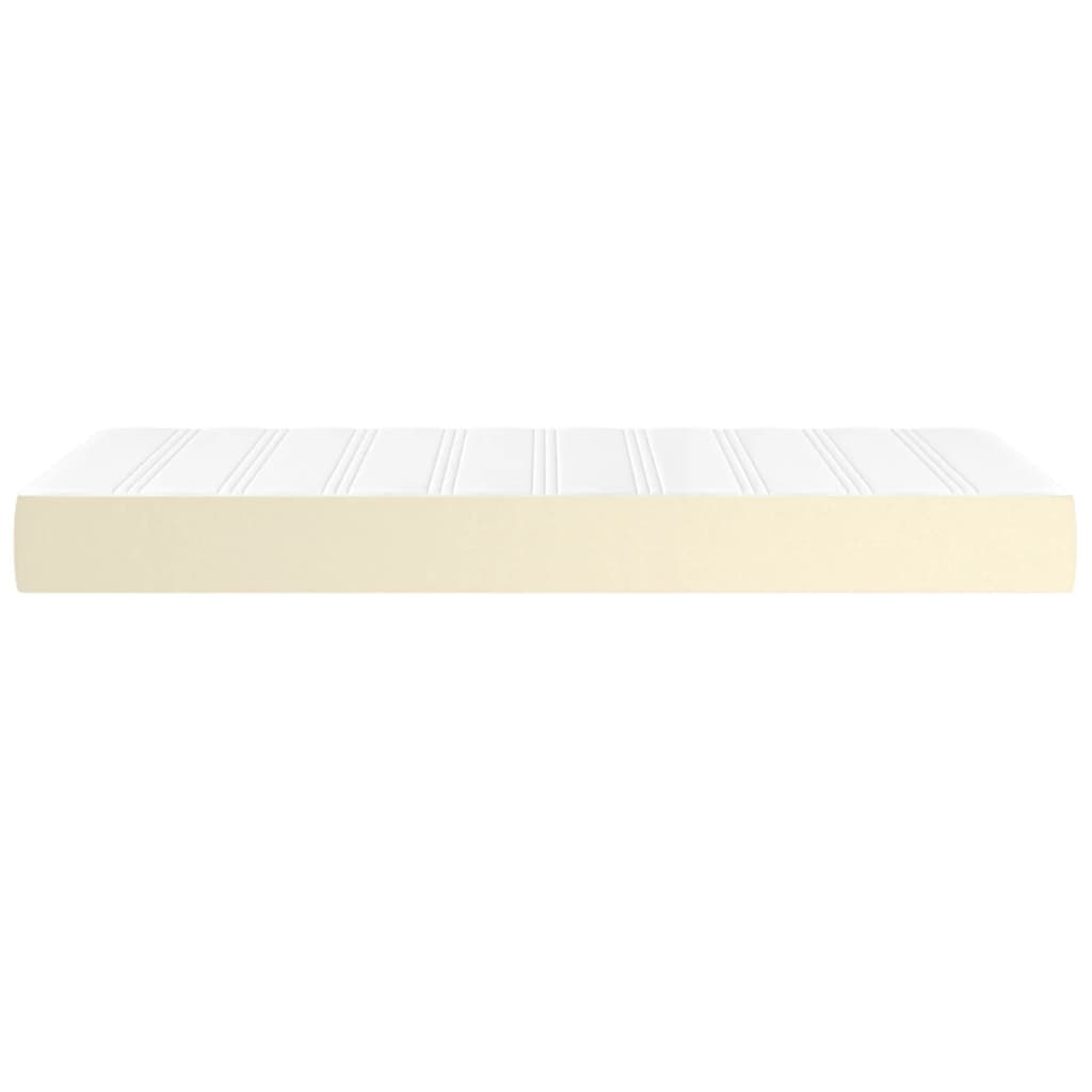 Matelas de lit à ressorts ensachés fermeté moyenne Crème 90x190x20cm Similicuir - XIOS
