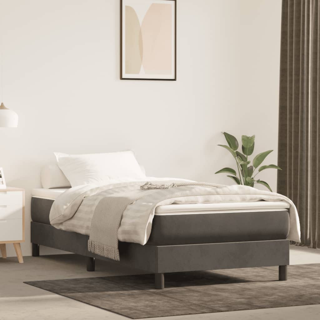 Matelas de lit à ressorts ensachés Gris foncé 90x190x20 cm - XIOS